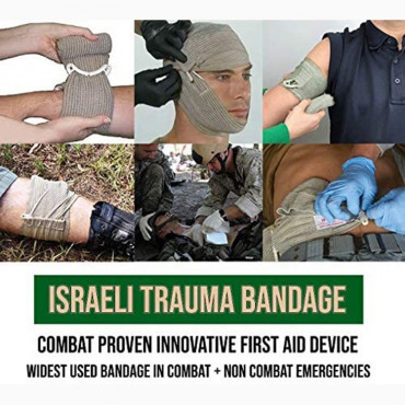 Bandaż - opatrunek indywidualny wojskowy, typu izraelskiego