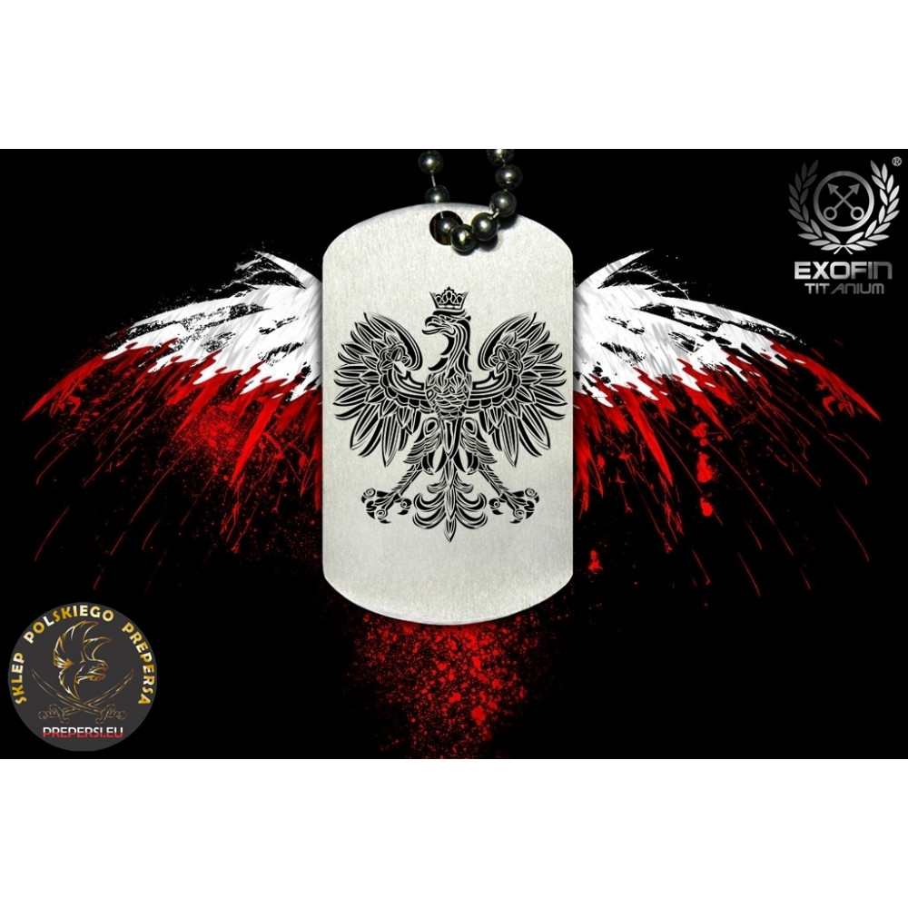 Nieśmiertelnik tytanowy - Orzeł